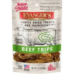 3.5oz Evanger's Gently Dried Beef Tripe Treats - Treats
